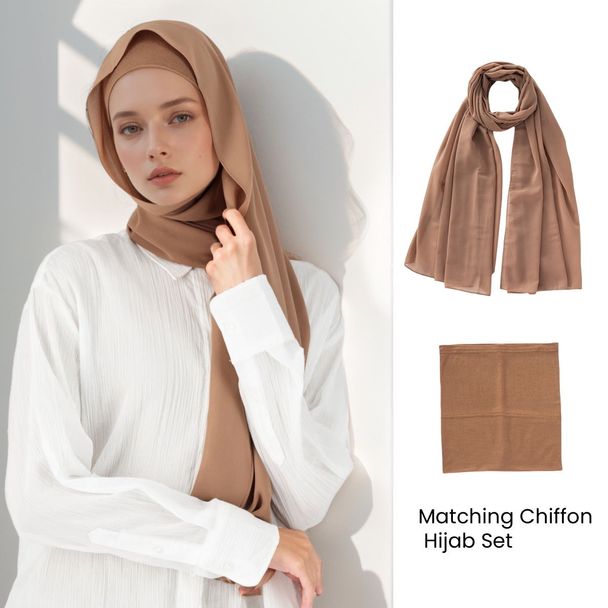Women Fashion Malaysia - Nuevo Conjunto de Gorra y Hiyab