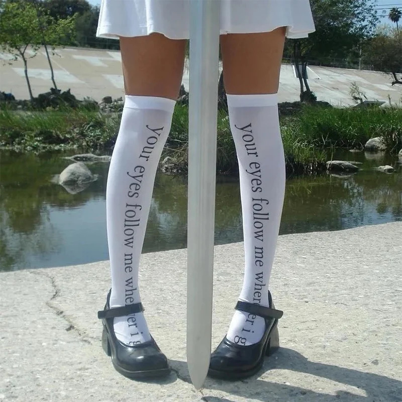 Women Fashion Quotes - Calcetines Altos Hasta el Muslo para