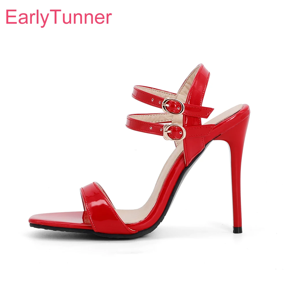 Women'S Fashion Brand Shoes - Nuevas sandalias clásicas rojas y negras