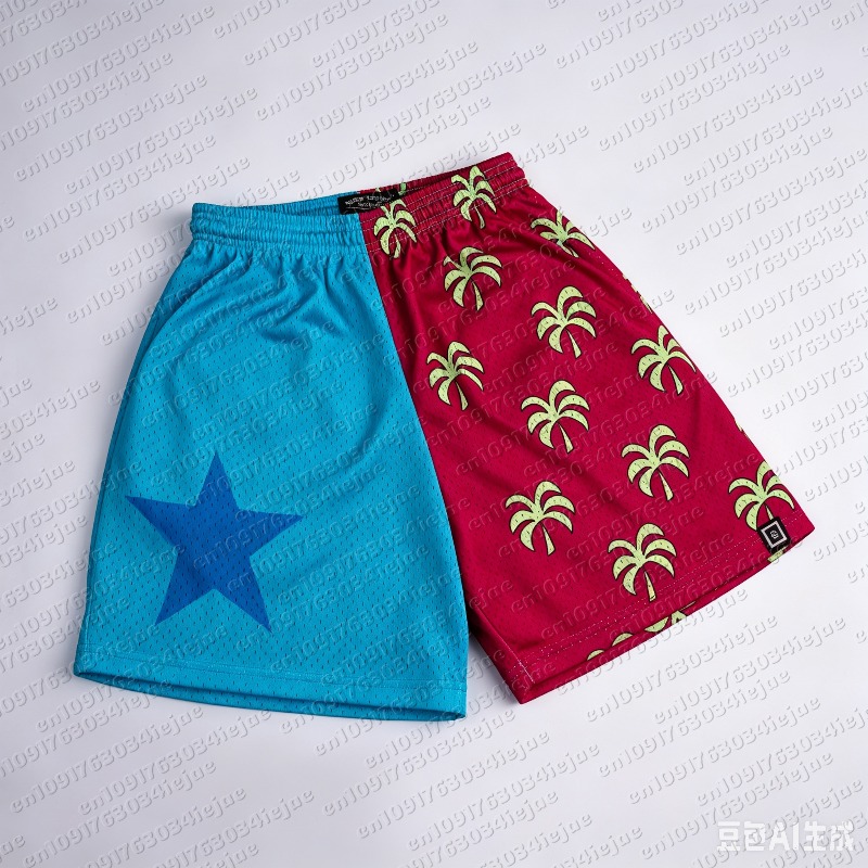 Straw Hat Summer - Pantalones Cortos de Malla con Estampado