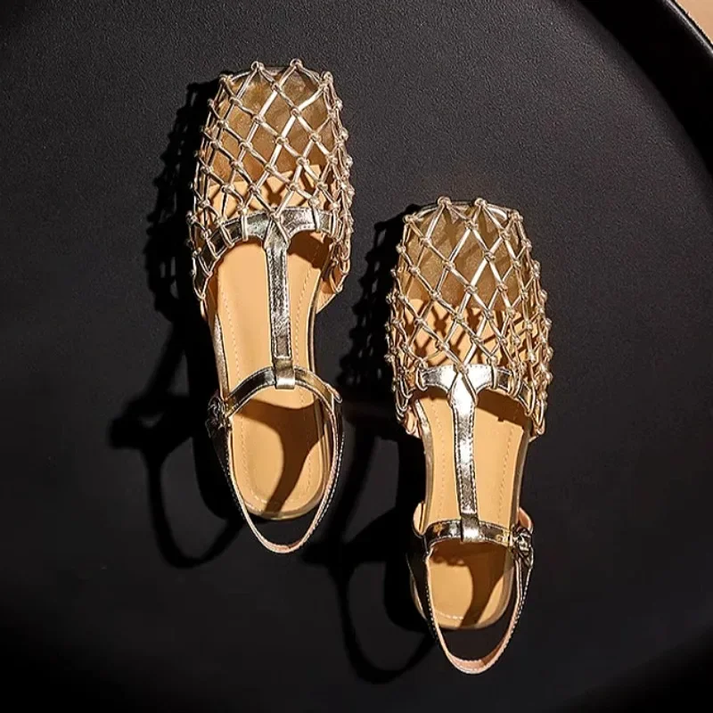 Women'S Fashion Trends Summer 2025 - Sandalias de malla tejida para mujer,