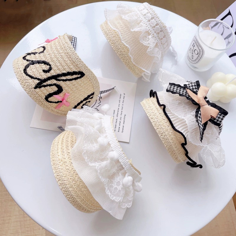 Straw Hat Summer - Sombrero de Paja Ajustable Estilo Coreano