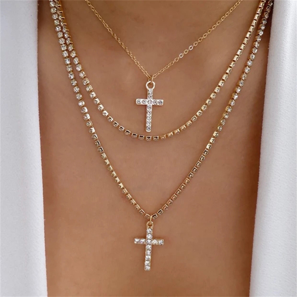 Women'S Fashion Show 2022 - Collares con colgante de Cruz de