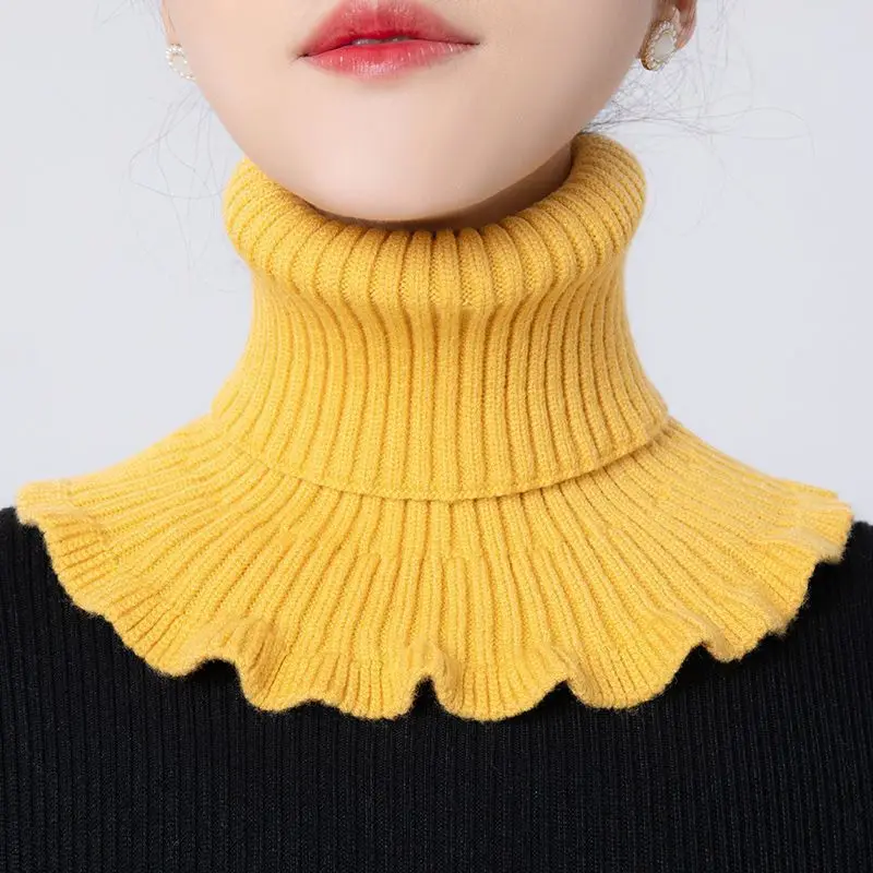 Turtleneck Bodysuit - Bufanda de cuello de punto cálida