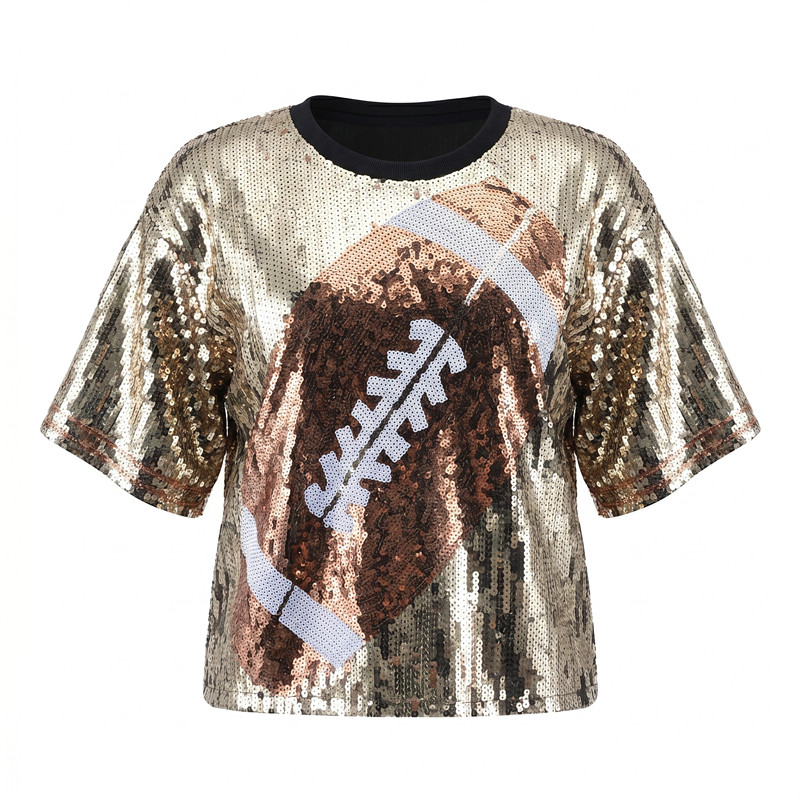 Women'S Fashion Rugby Shirt - Camiseta de Manga Corta para Mujer,