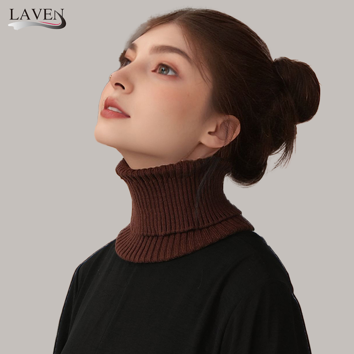 Turtleneck Bodysuit - Bufanda de punto con cuello falso