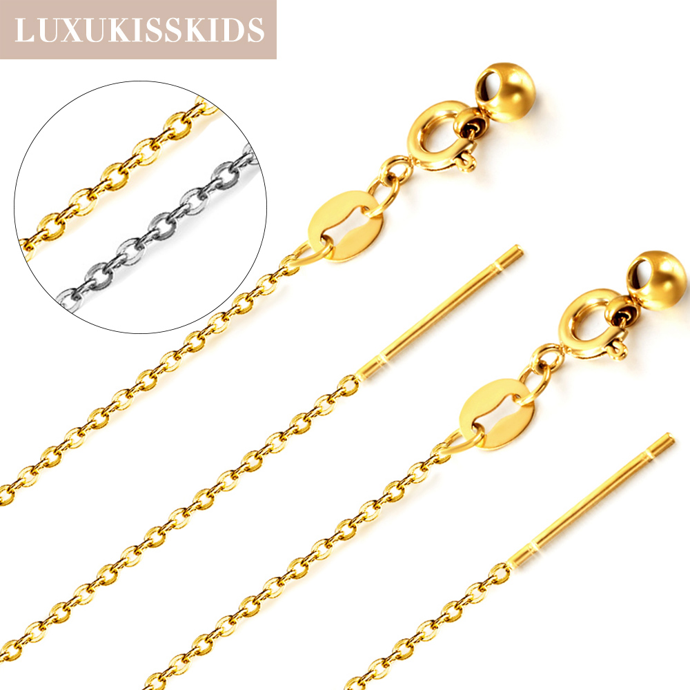 Women'S Fashion Show 2022 - LUXUKISSKIDS-collares de cadena O de 1mm,