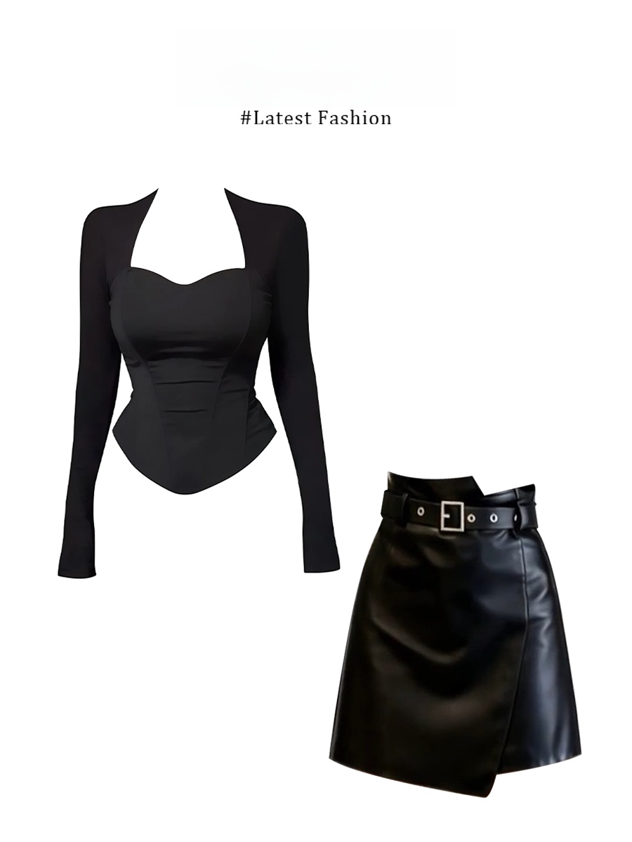 Women'S Young Fashion - Conjunto de Falda y Blusa de