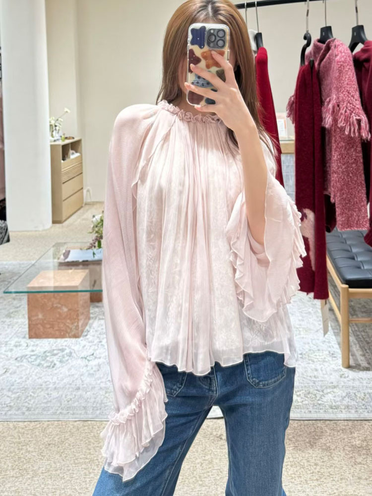 Blusa holgada con volantes de  - Women'S Fashion For Summer 2026 reseña y precio