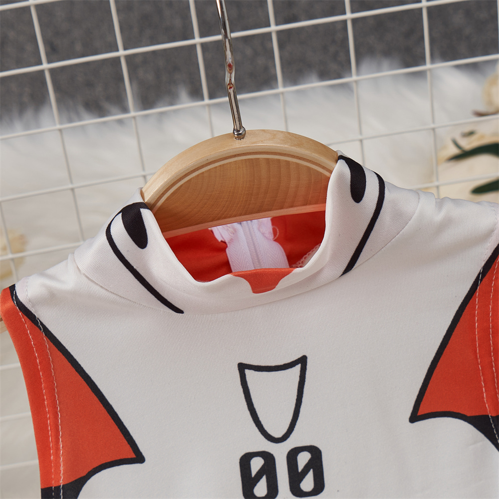 Mono blanco con estampado de d - Turtleneck Bodysuit reseña y precio