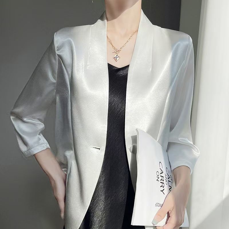 Blusa de satén dorado de lujo  - Women'S Fashion Gilded Age reseña y precio