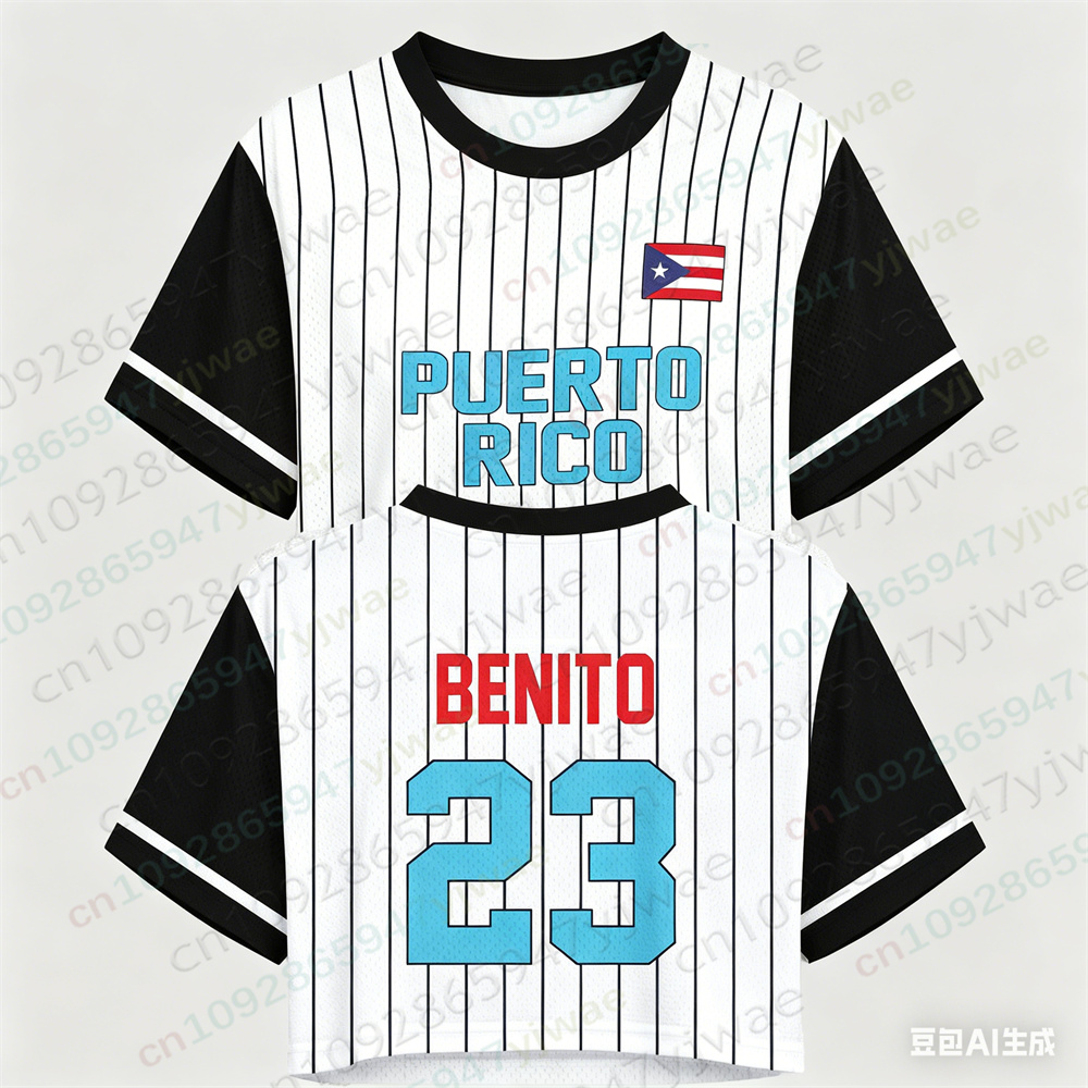 Camiseta Corta de Puerto Rico, - Women'S Fashion Rugby Shirt reseña y precio