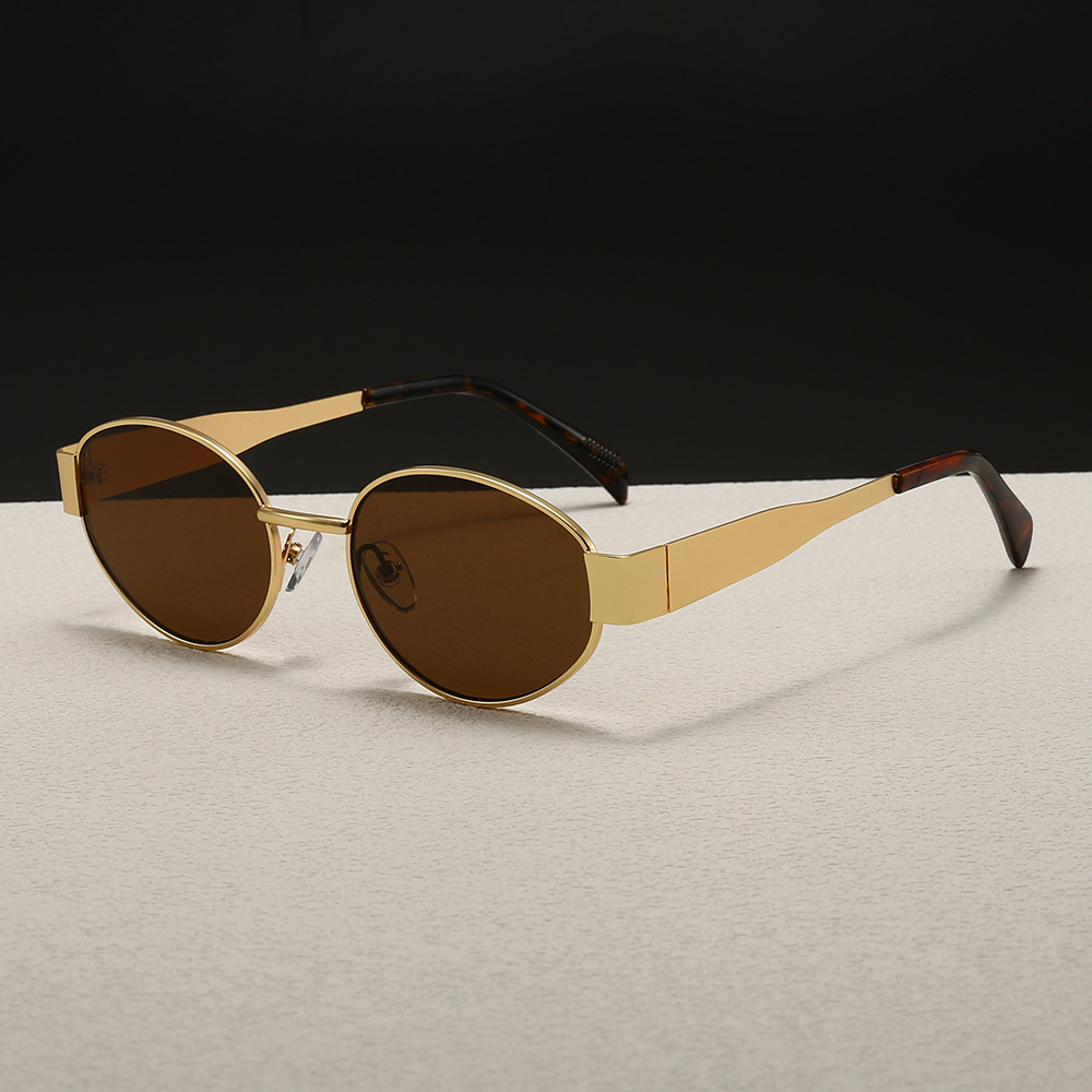 Gafas de Sol Redondas de Metal - Women'S Fashion Eyeglass Frames reseña y precio