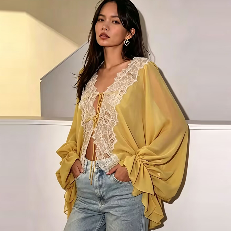 Blusa de encaje para mujer, es - Women'S Young Fashion reseña y precio