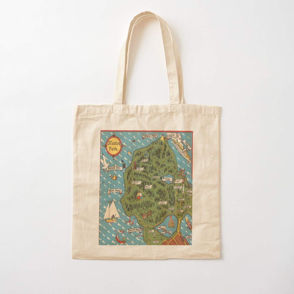 Bolsa de tela vintage con mapa - Women'S Fashion Vancouver reseña y precio