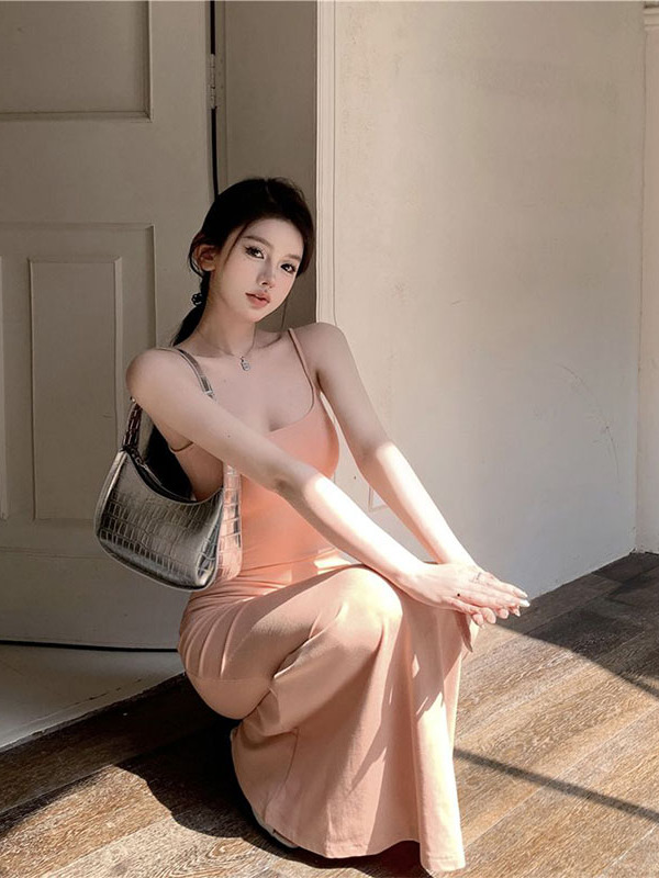 Vestido largo adelgazante con  - Women'S Young Fashion reseña y precio