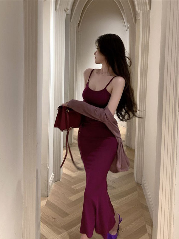 Vestido largo adelgazante con  - Women'S Young Fashion reseña y precio