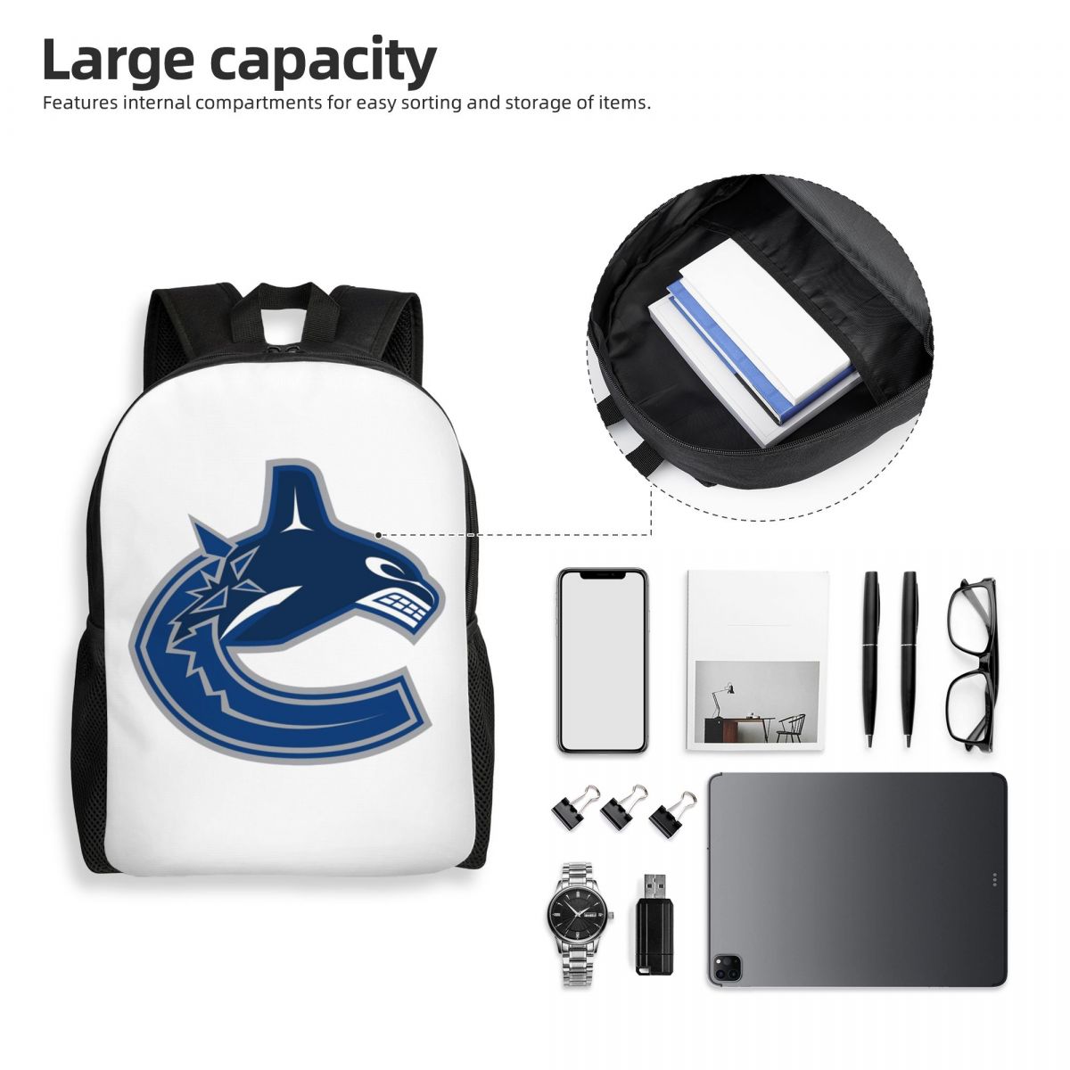Eel Hockey Vancouver Canucks M - Women'S Fashion Vancouver reseña y precio
