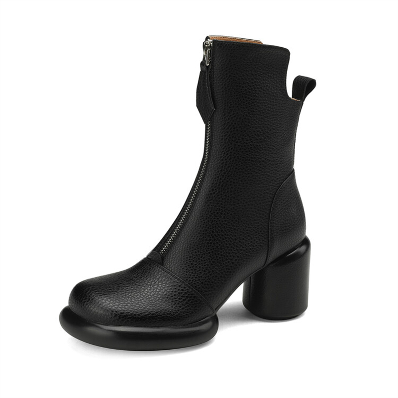 Botas cortas de tacón alto par - Women'S Fashion Show 2022 reseña y precio