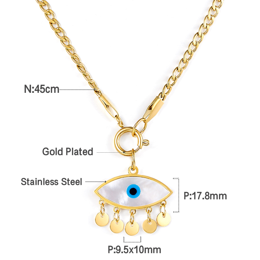 Gargantilla con dijes de ojos  - Women'S Fashion Show 2022 reseña y precio