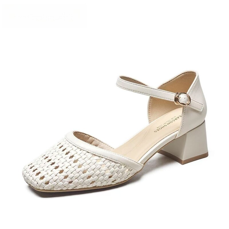 Sandalias de tacón grueso con  - Women'S Fashion Brand Shoes reseña y precio