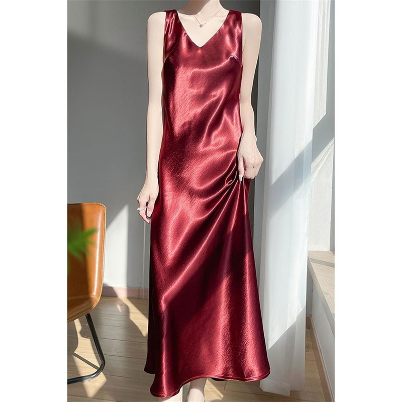 Vestidos Largos de Satén Dorad - Women'S Fashion Gilded Age reseña y precio