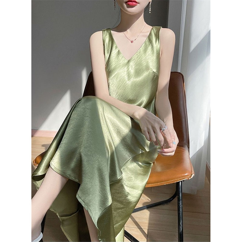 Vestidos Largos de Satén Dorad - Women'S Fashion Gilded Age reseña y precio