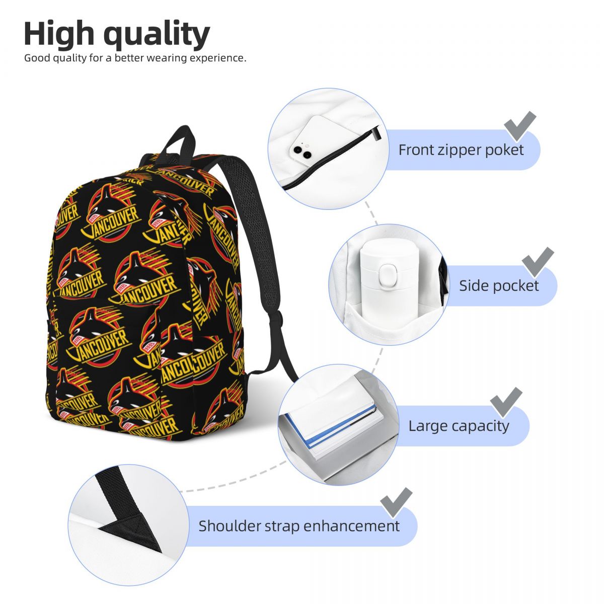 Mochila escolar para estudiant - Women'S Fashion Vancouver reseña y precio
