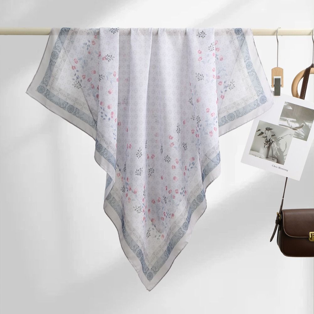 Pañuelo Cuadrado con Estampado - Women Fashion Malaysia reseña y precio