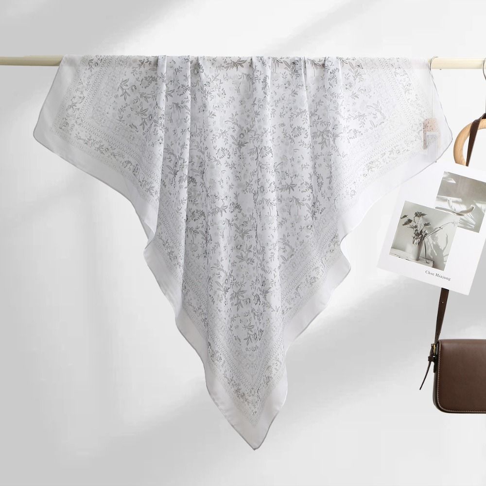 Pañuelo Cuadrado con Estampado - Women Fashion Malaysia reseña y precio