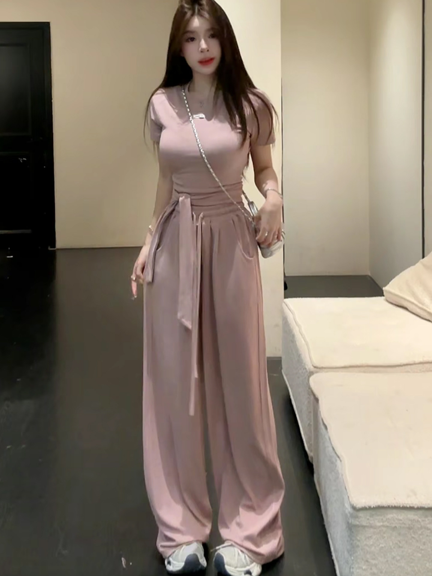 Conjunto de camiseta estilo co - Women'S Young Fashion reseña y precio