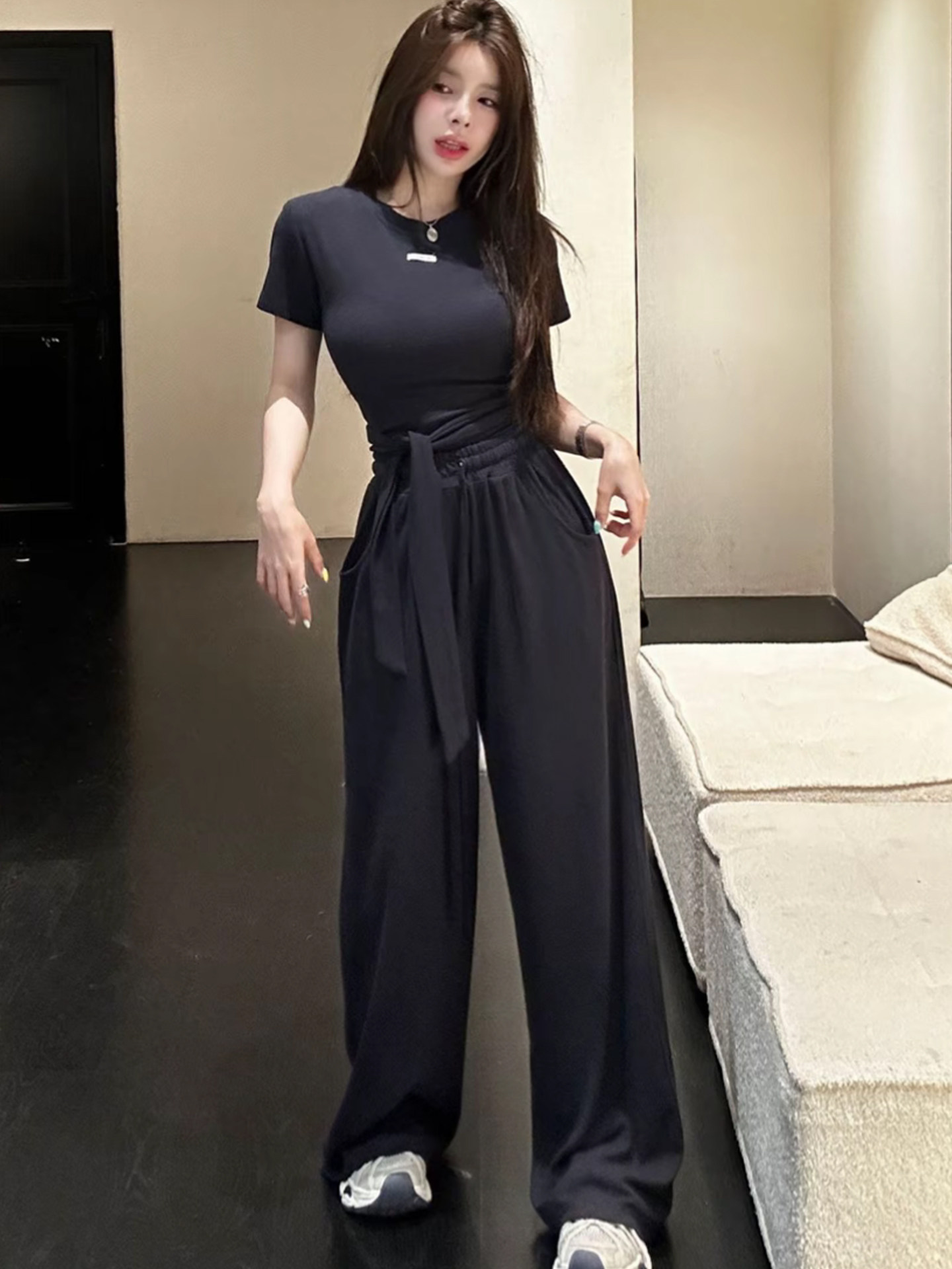 Conjunto de camiseta estilo co - Women'S Young Fashion reseña y precio