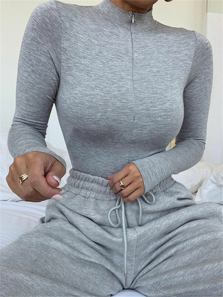 Shestyle-Body ajustado con cre - Turtleneck Bodysuit reseña y precio