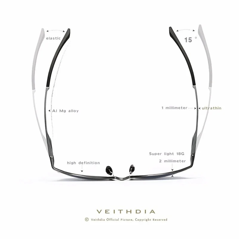 VEITHDIA Gafas de sol polariza - Women'S Fashion Eyeglass Frames reseña y precio
