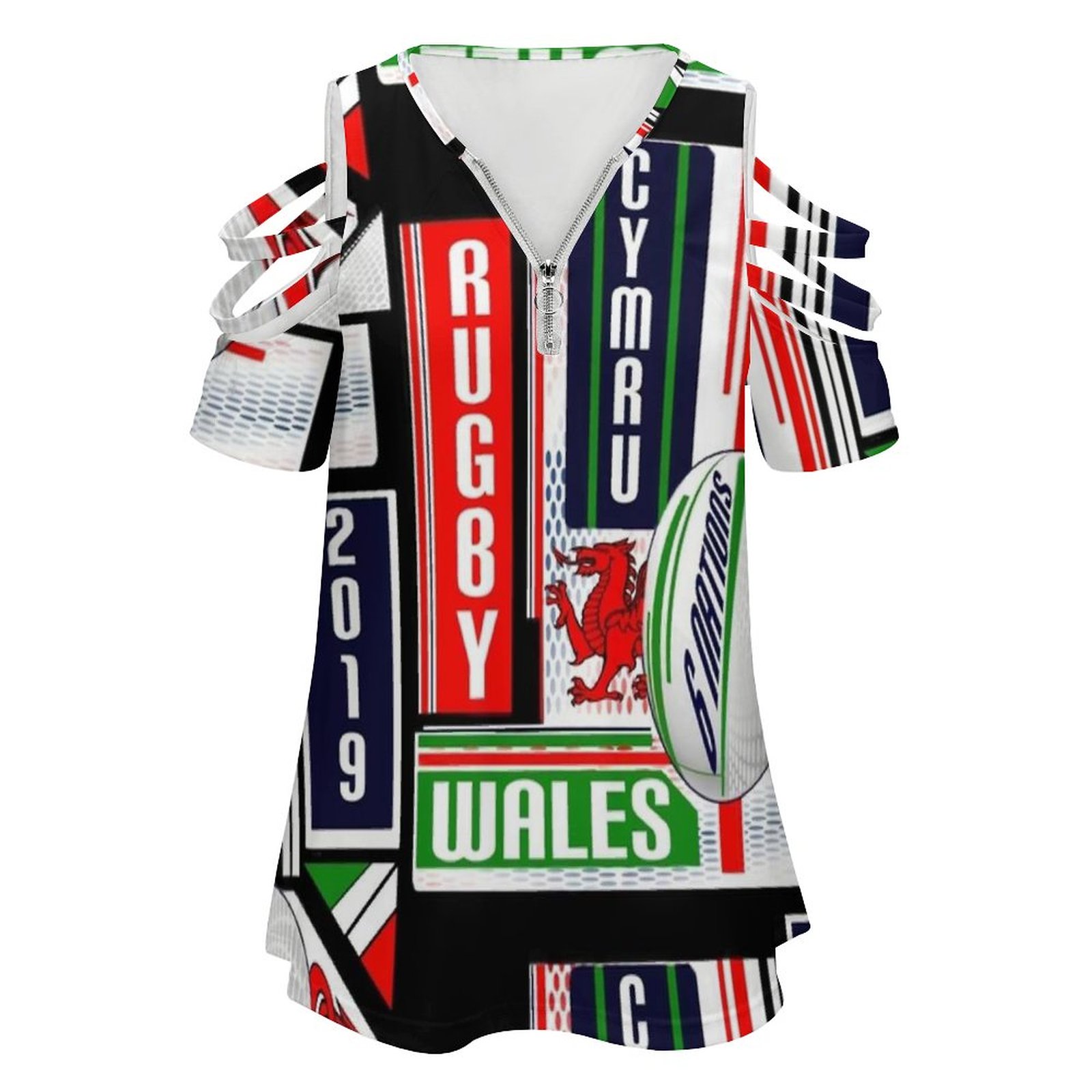 Cymru galés equipo de Rugby de - Women'S Fashion Rugby Shirt reseña y precio