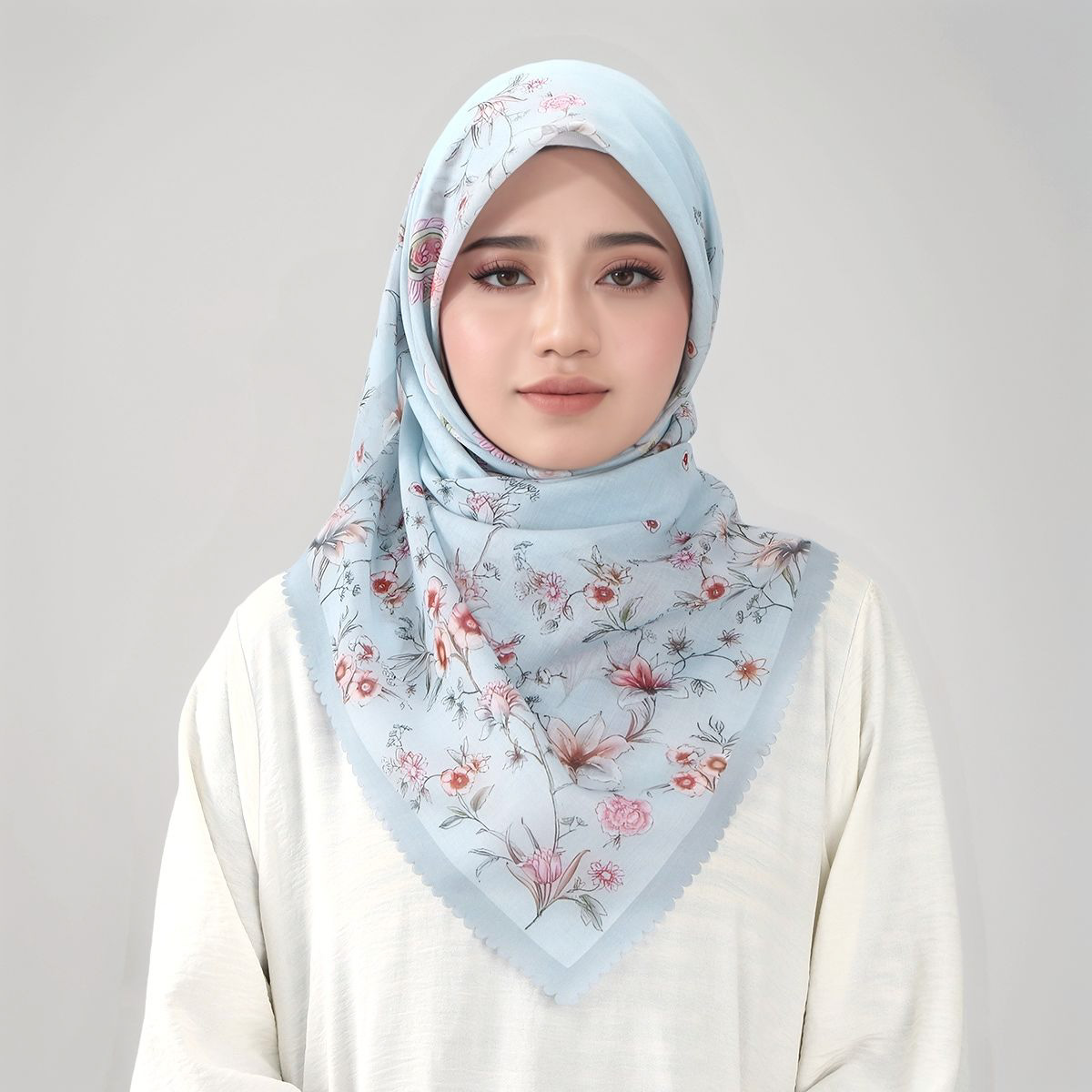 Bufanda cuadrada de viscosa on - Women Fashion Malaysia reseña y precio
