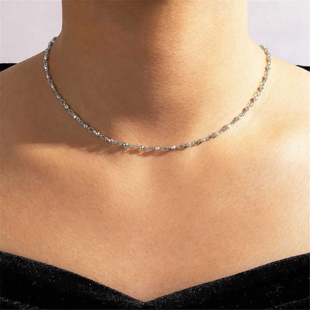 Collar de cadena sencillo con  - Women'S Fashion Show 2022 reseña y precio