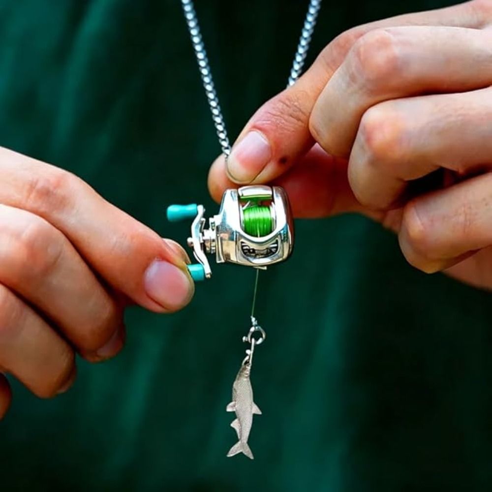 Mini carrete de pesca, collar, - Women'S Fashion Guide reseña y precio