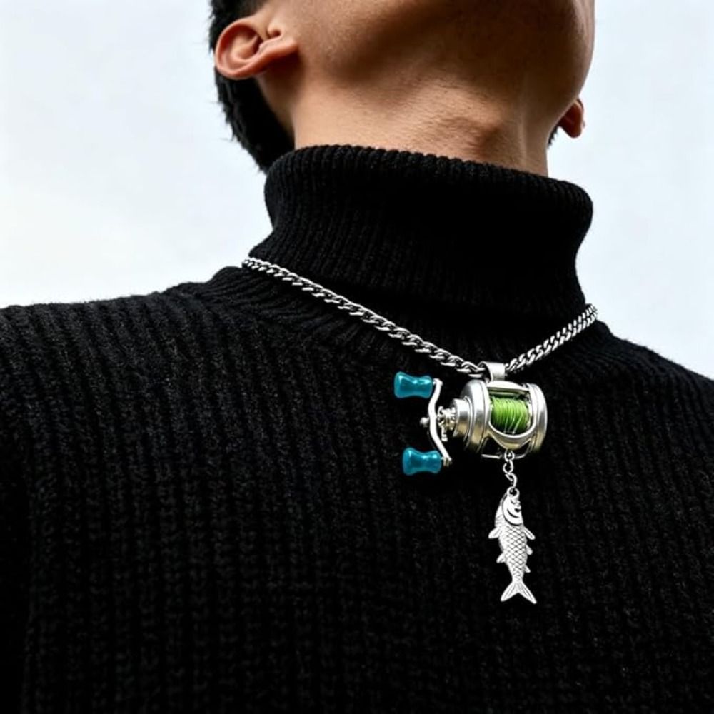 Mini carrete de pesca, collar, - Women'S Fashion Guide reseña y precio