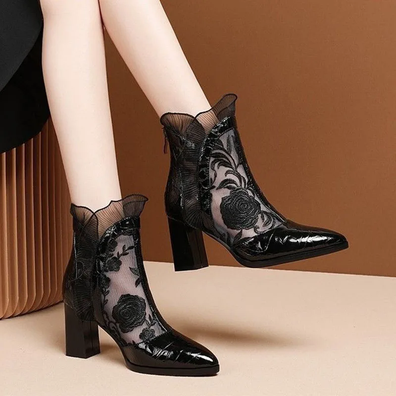 Tacones altos para mujer, bota - Floral Summer Dress reseña y precio