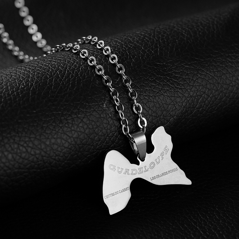 Collar con colgante de acero i - Women'S Fashion Guide reseña y precio