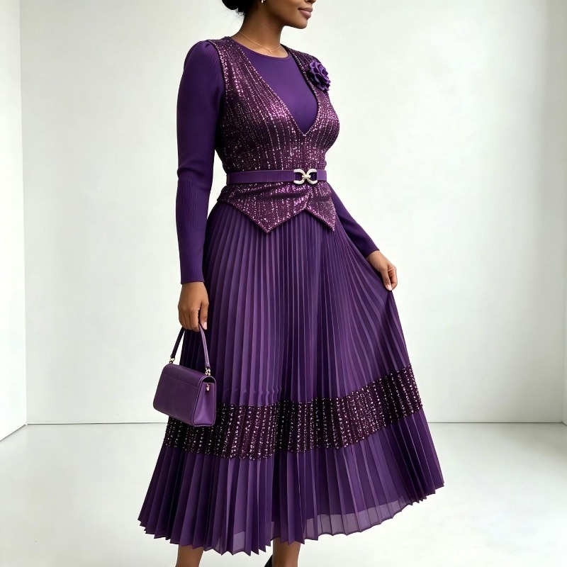 Vestido Plisado Miyake 2026, C - Women'S Fashion Gilded Age reseña y precio