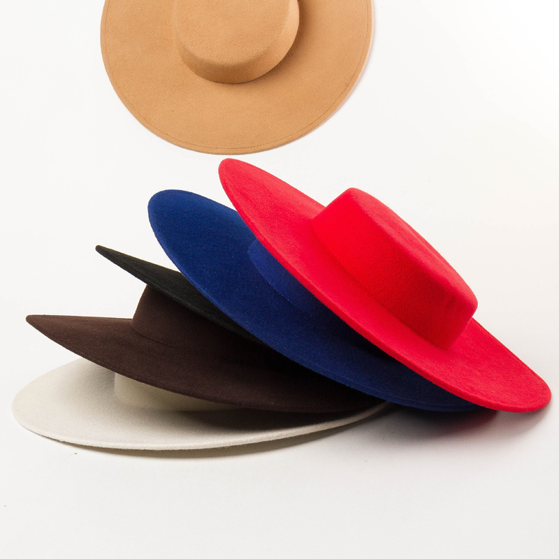 Sombrero de fieltro de ala anc - Women'S Fashion Show 2022 reseña y precio
