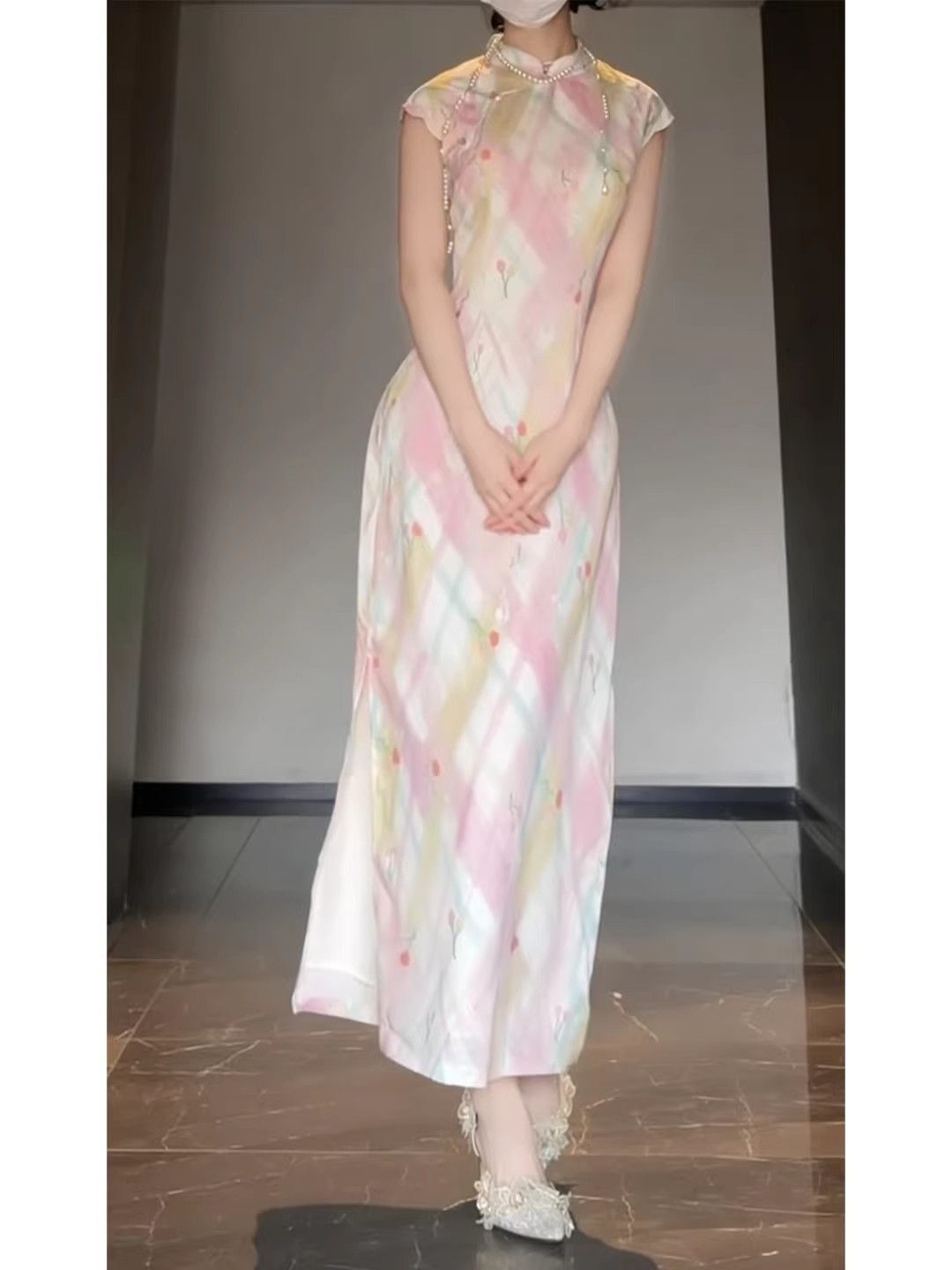 Vestido Cheongsam Moderno de E - Floral Summer Dress reseña y precio