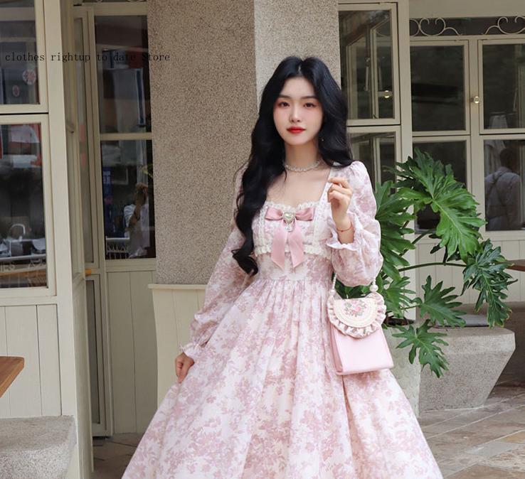 Vestido de manga larga dulce y - Women'S Fashion Gilded Age reseña y precio
