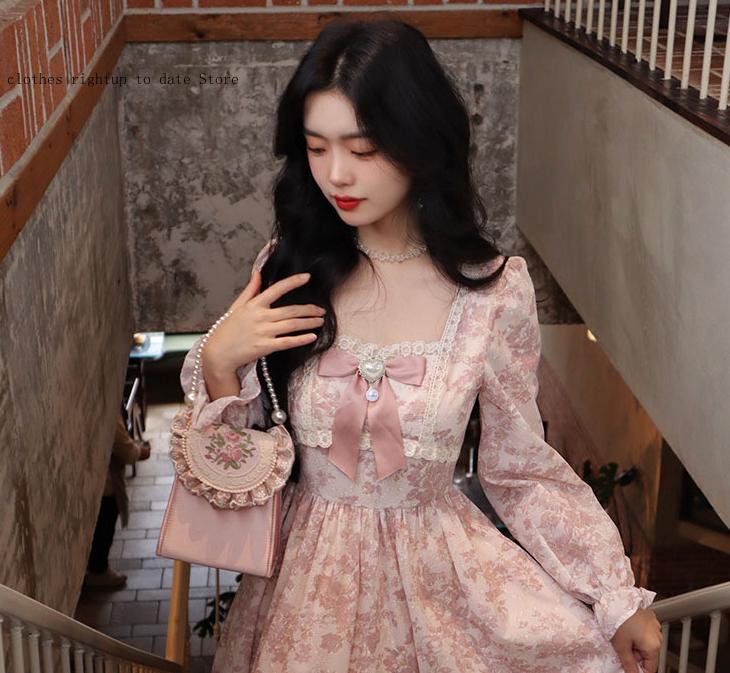 Vestido de manga larga dulce y - Women'S Fashion Gilded Age reseña y precio