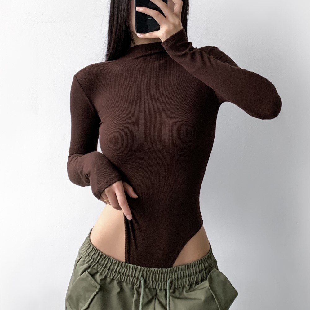 Body de manga larga con cuello - Turtleneck Bodysuit reseña y precio